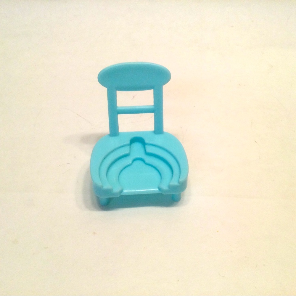 Peppa Pig Blue Teal Replacement Kitchen Chair For Action Figure Set